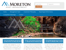 Tablet Screenshot of moretonadvisors.com